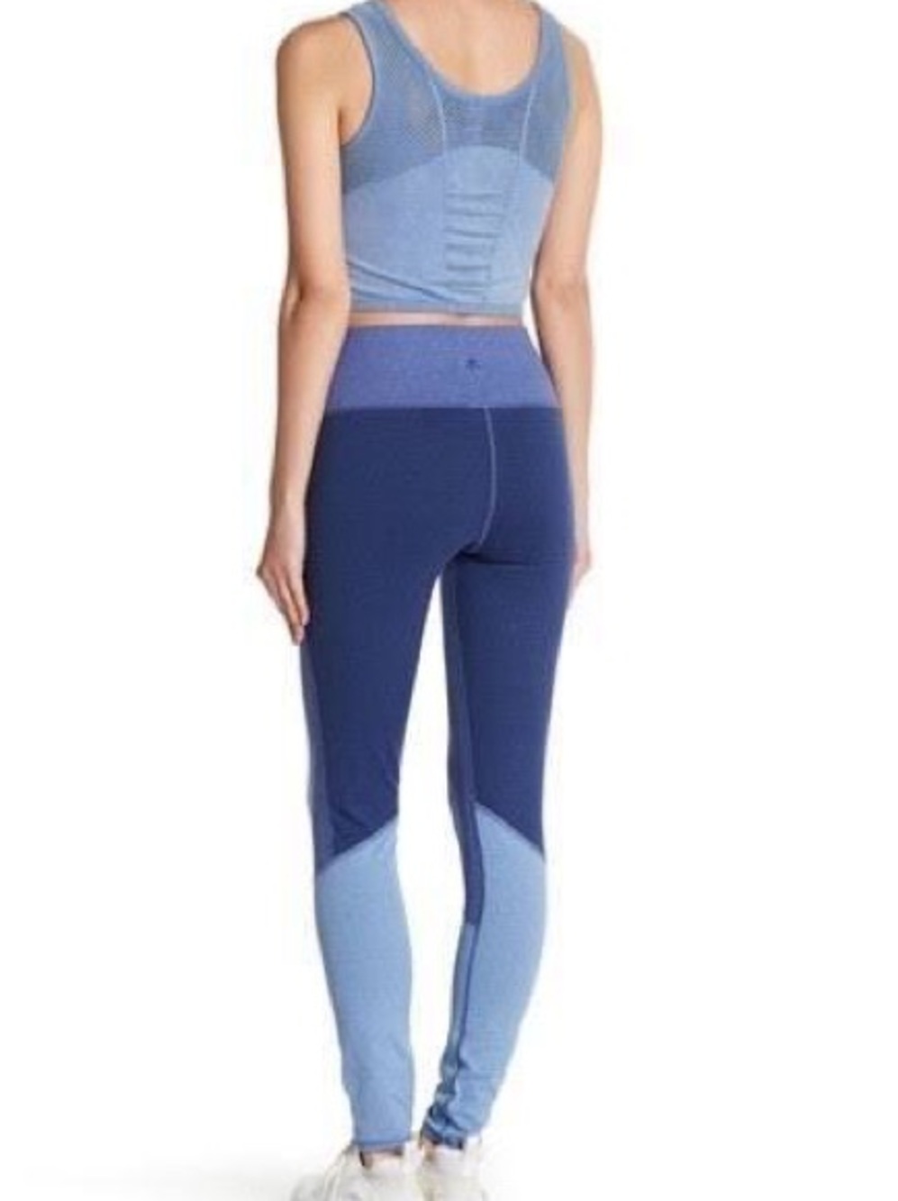 Splendid Two-Tone Blue High-Rise Leggings